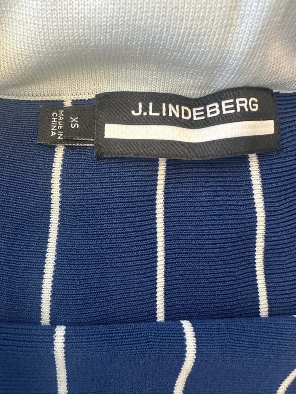 J. Lindeberg Pleated Nautical Navy Knit Skirt - Picture 7 of 8
